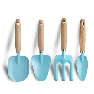 Gardening tools small shovel set succulent plants planting soil changing tools garden digging weeding small shovel set of four.