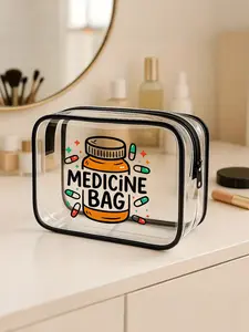 Large Capacity, Pvc Travel Storage Bag, Transparent Casual Bag, Travel Cosmetic Bag, Suitable For Both Men And Women, Can Be Used As A Makeup Pouch/Toiletry Bag/Storage Pouch, A Convenient, Portable Small Transparent Bag