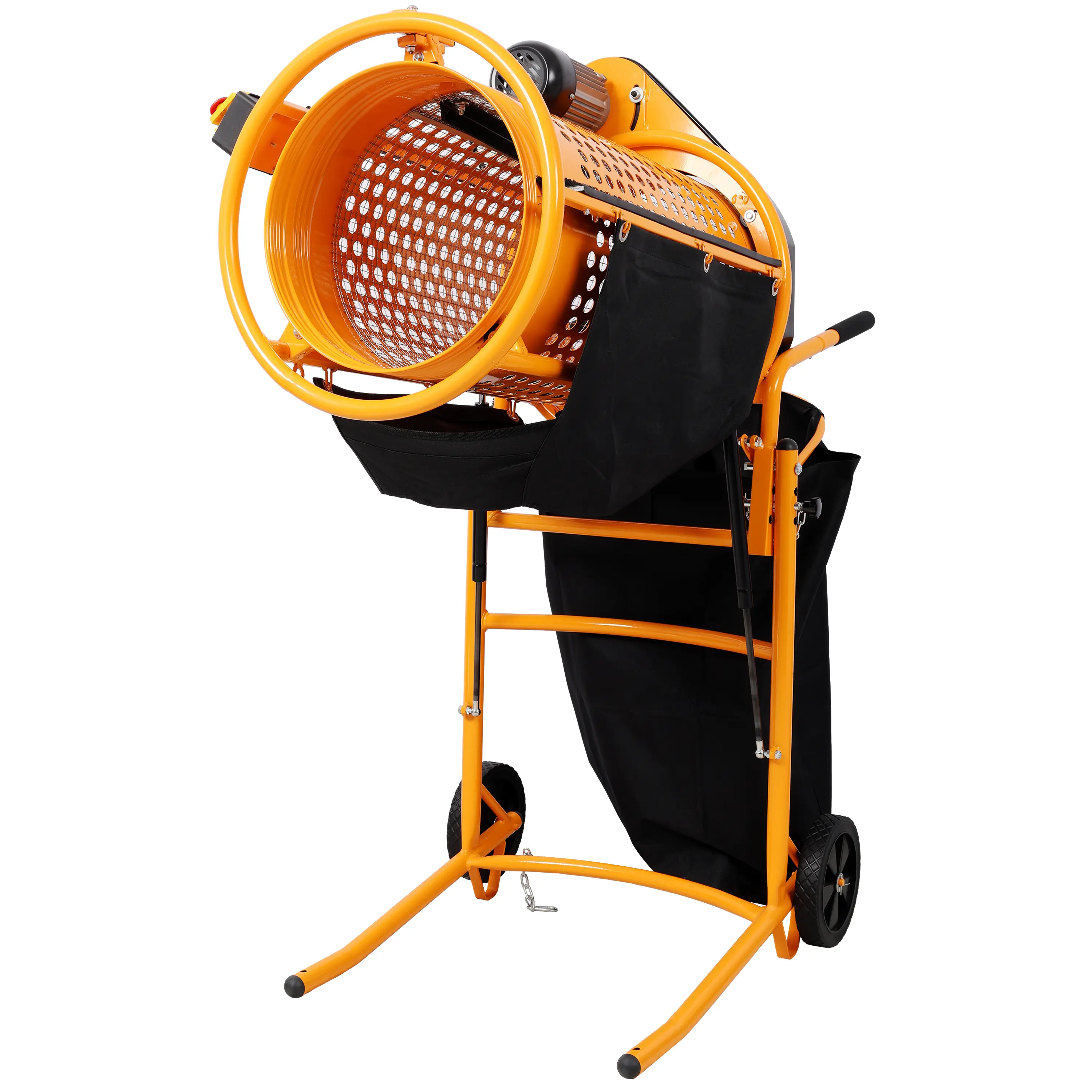360W Motor Foldable Electric Rotary Soil Sieve Machine - 110V/60Hz ETL Certified, Compact Angled Smooth Surface Tool for Baking, Construction, Crafts, Soil Sifting, Minimizes Strain, Tidies Workspace, Boosts Efficiency