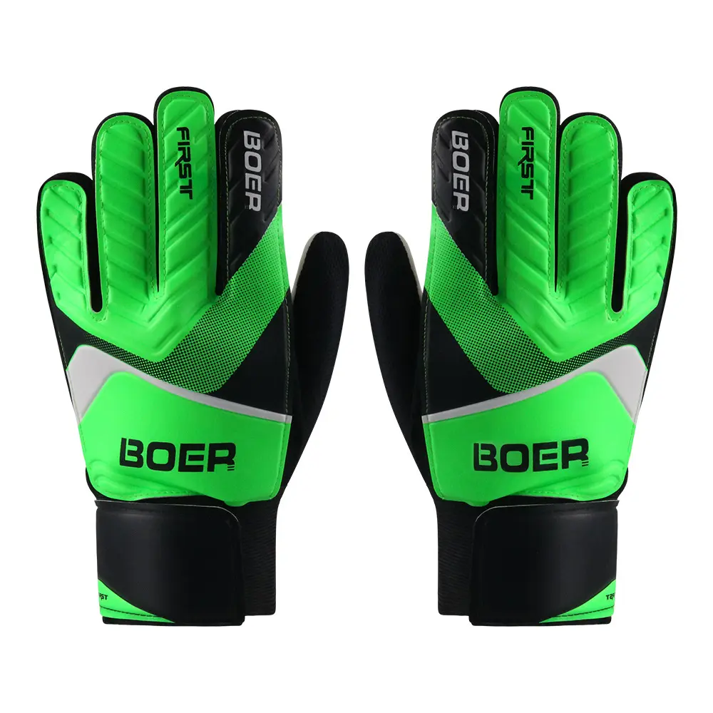 Boer entry-level children's goalkeeper gloves latex sticky non-slip gloves goalkeeper football gloves factory direct sales