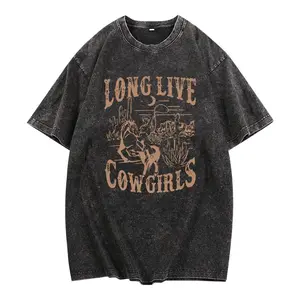 Long Live Cowgirls Shirt, Wallen Vintage washed cotton T-shirt, Concert Shirt, Vintage Western Shirt, Country Music Hoodie, Cowgirl Shirt For Women, Cowboy T-shirt Top Womenswear Tshirt Comfort