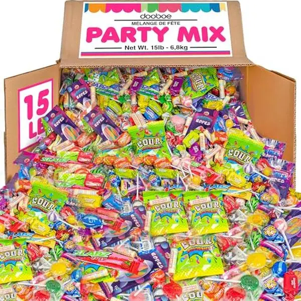 Bulk Candy 15 lb Parade Throws Individually Wrapped Wholesale Candy Mix Bag