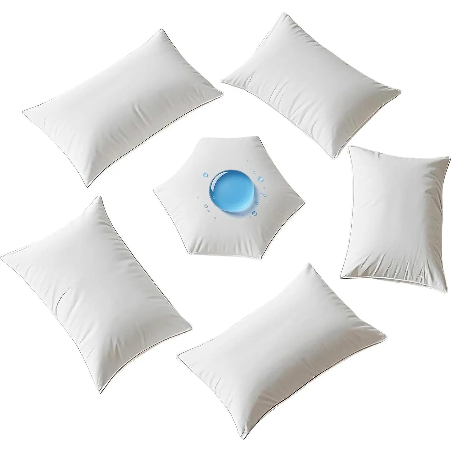 Pillow Protectors with Zipper 4 Pack Dust Proof  Proof  Proof Pillow Case Cover Protector Soft Cozy White Size  20x28 Inches