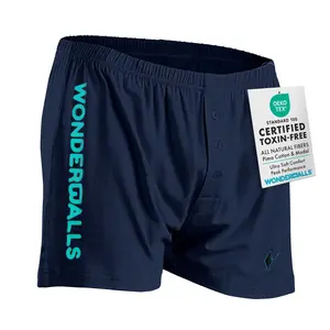 Wonderballs Men's Sport Boxers Underwear - Sports Style with 4-Way Stretch & Breathable Peruvian Pima Cotton Fabric