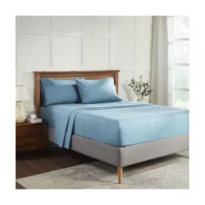 Superior Melange Flanel Cotton Deep Pocket Sheet Set,Cal King