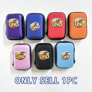 UNO Travel Zipped Case with Children's Fan and Entertainment Card Holder – Mini Storage Pouch