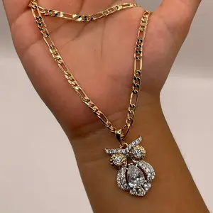 24” Gold Plated Owl Necklace