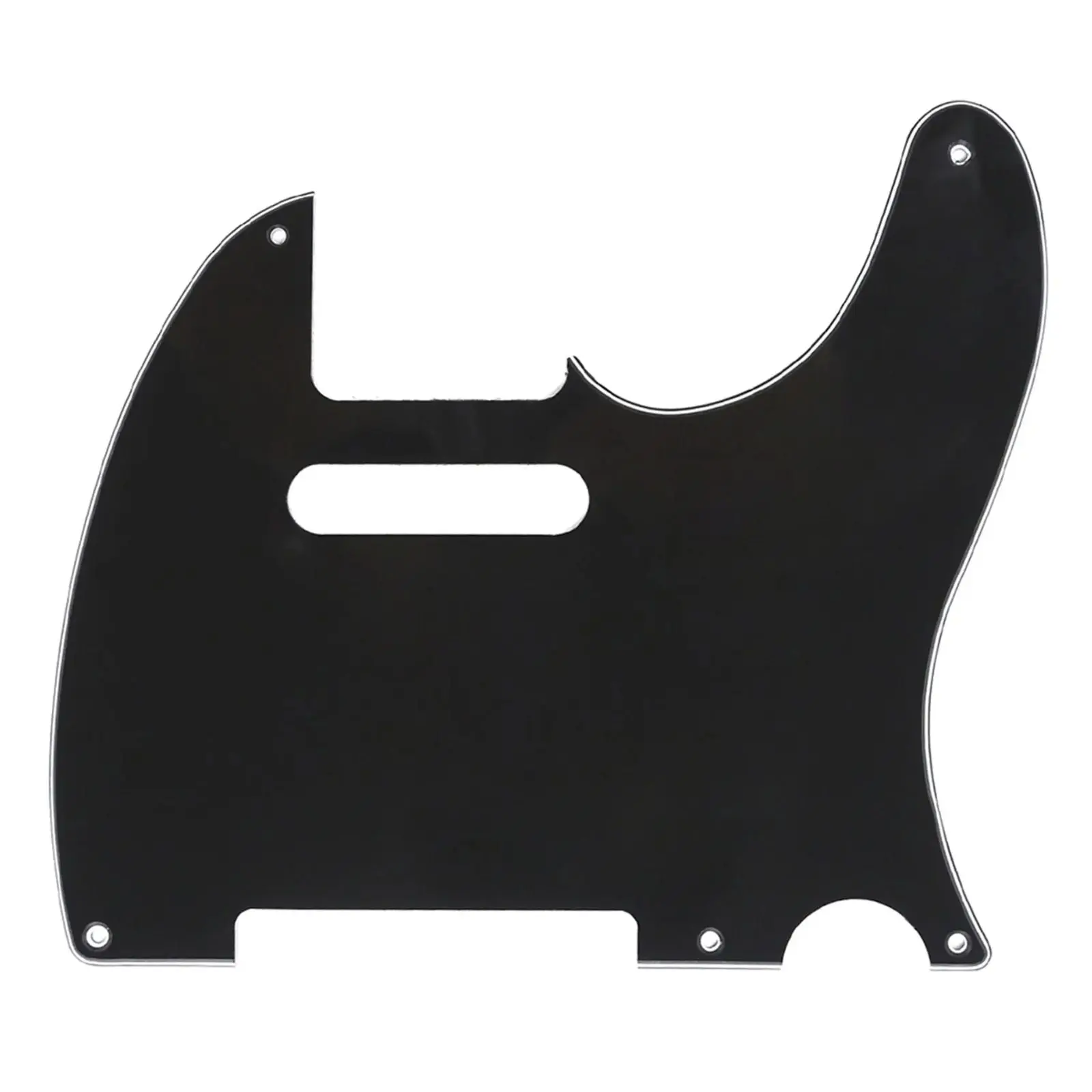 5-Hole 52' Telecaster Pickguard - 3-Ply Black