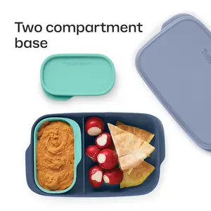 Tupperware Eco+ Slim Lunch Container - 2 Compartment base with leakproof small container