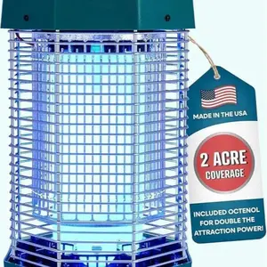 Flowtron 2 Acres Electric Bug Zapper, 120W Outdoor Bug Zapper with Dual Lure Method, UV Light & More
