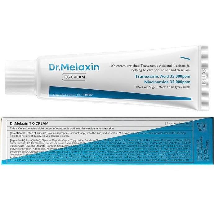 TX Cream 50ml Nano Tranexamic Acid | Hyaluronic Niacinamide | Soft Creamy Texture | For Sensitive & Dry Skin | Daily Night Skincare | Post-Sun Repair & Office Dryness Relief