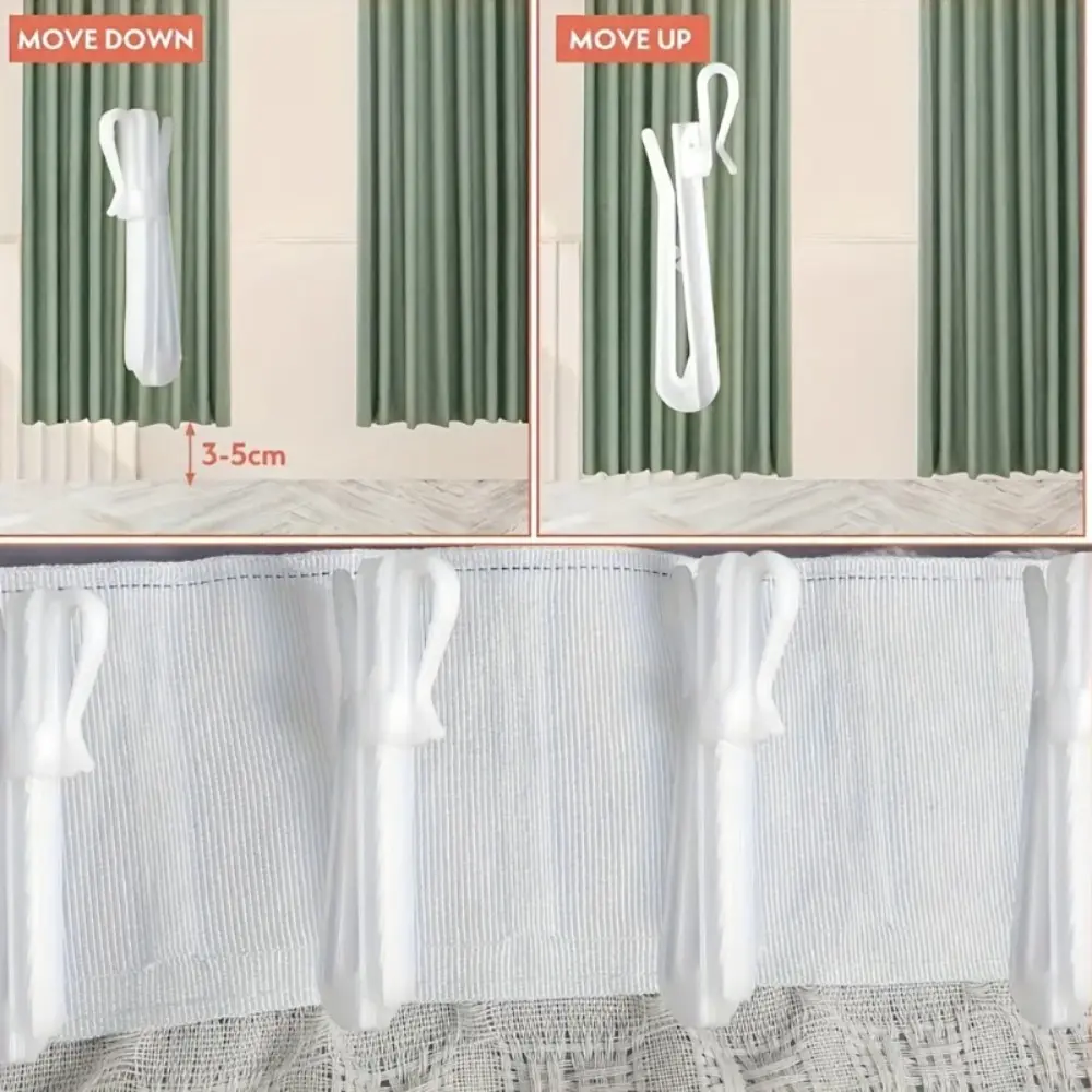 25PC, curtain accessories hook Han Zhe adjustment lifting curtain extension hook curtain adjustable hook Curtain Hooks For Drapes