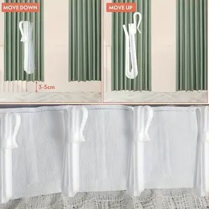 25PC, curtain accessories hook Han Zhe adjustment lifting curtain extension hook curtain adjustable hook