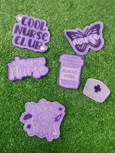 Nurse Embroidered Iron-on Patch Bundle Set