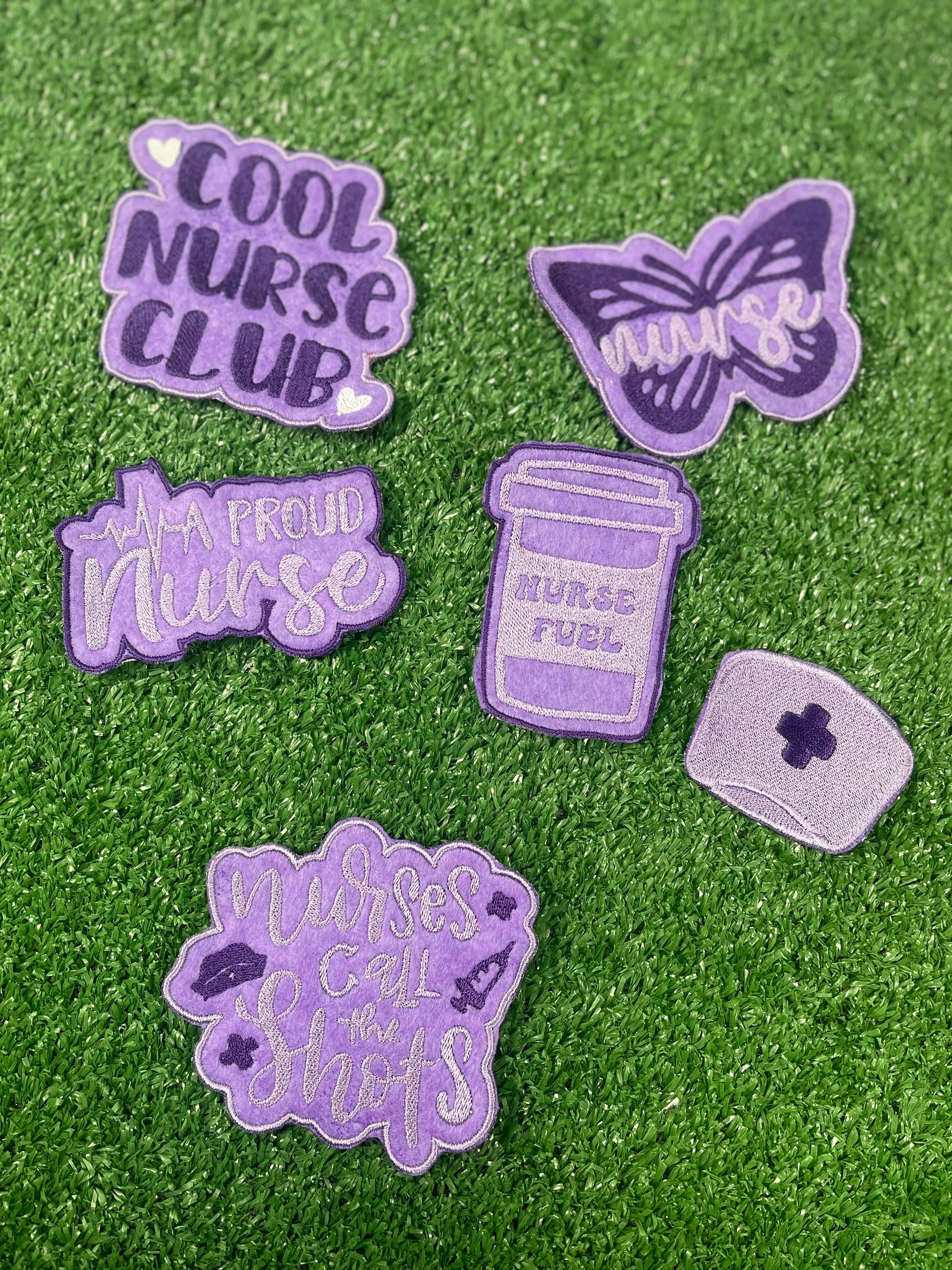 Nurse Embroidered Iron-on Patch Bundle Set