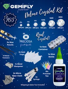 GEMIFLY DIY Deluxe Crystal Starter Kit