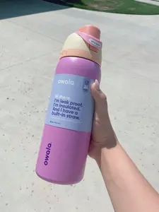 Owala 24/32oz Pink & Purple Colorblock Stainless Steel Insulated Water Bottle – Leak-Proof Flip Straw Lid, Double Wall Vacuum, 24-Hour Cold Reusable Travel & Sports Tumbler