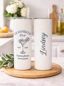 Personalized tumbler gift, Custom Birthday tumbler, Bridesmaid proposal gift, bachelorette cup, Family reunion cup, Custom vacation tumbler