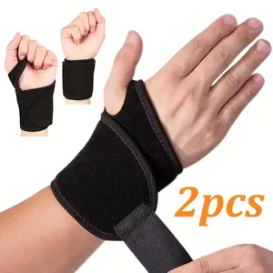 Adjustable Wrist Wraps for Men & Women, 2pcs Support Straps for Workouts, Gym, Weightlifting, Left/right Hand Use