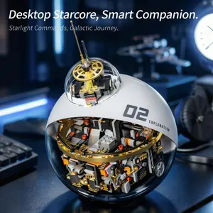 Bb Sci-Fi Robot Building Set with Remote Control Programmable Rolling Ball, Stem Education Toy for Boys Teens Adults, Future Collection Model