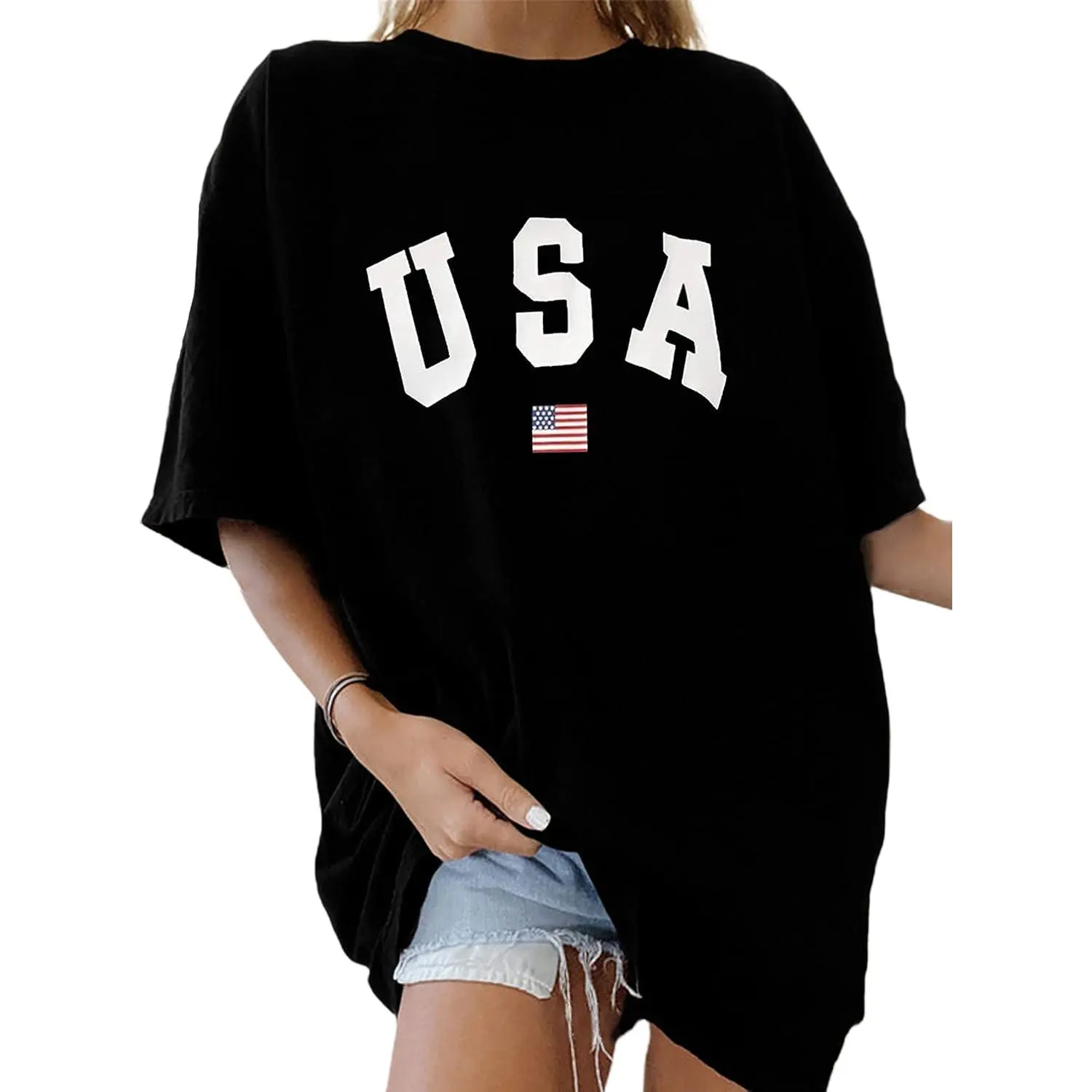 Womens Oversized Graphic Tees Short Sleeve T Shirt Casual Vacation Top Womens Oversized Graphic Tees Short Sleeve T Shirt Casual Vacation Top