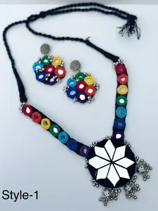 Falguni Navratri Garba Handmade Necklace with Earrings