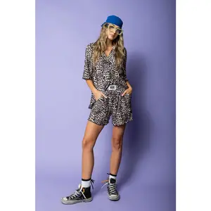 Wild Intentions Plisse Leopard Set