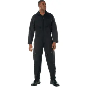 Black - Tactical Flight Suit US Air Force Style Pilots Coveralls