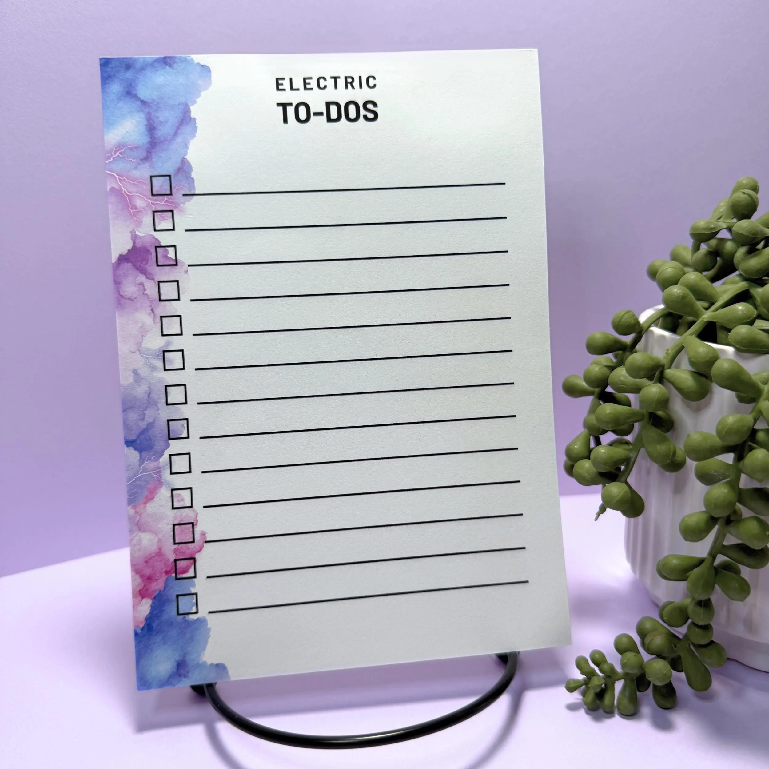 Electric To-Dos Notepad – 5x7