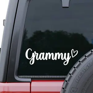 Grammy White Vinyl Car Window Sticker Decal
