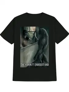Men's Horror Anime T Shirt Featuring Cthulhu Mythos and Lovecraft Inspired Dark Humor Short Sleeve Casual Tee for Fans