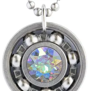 Crystal Transmission Roller Derby Skate Bearing Pendant