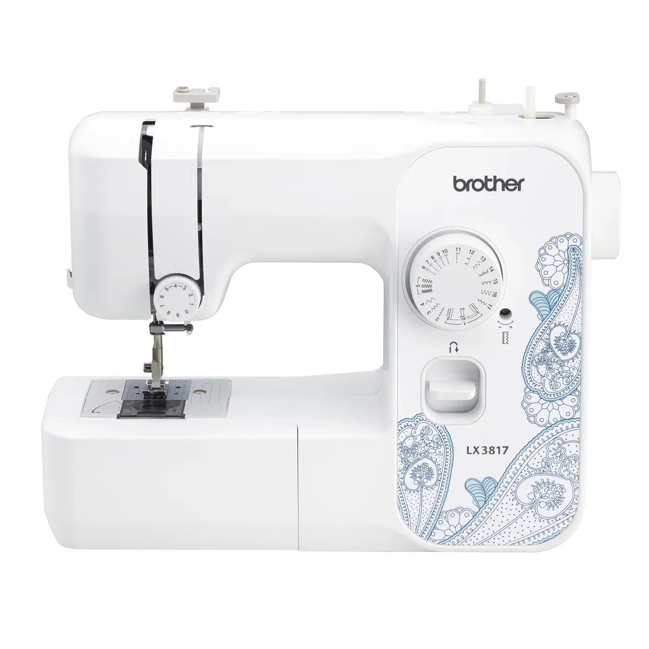 Brother LX3817 17-Stitch Mechanical Sewing Machine, Portable, White