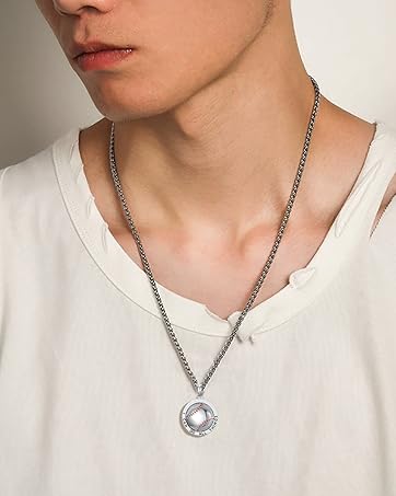 Star of David Pendant Necklace 925 Sterling Silver Jewish Jewelry Gift for Men Women Silver Gold Black (01-Star of David & Yahweh 01)