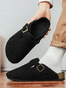 Unisex Cotton Cork Slippers, Warm Slippers, Fashionable Round Toe Low-Top Shoes, Ultimate Comfort Indoor Outdoor Home Wear, Perfect Gift for Friends & Family