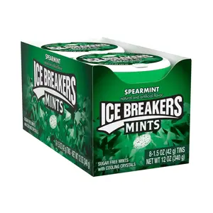 Ice Breakers Spearmint Sugar-Free Candy Mints - 1.5 oz, 8-Pack