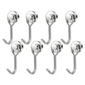 8/16 Pack Swivel Swing Magnetic Hooks 30LBS – Strong Neodymium Hooks for Cruise Cabins, Kitchen, Fridge & Other Magnetic Surfaces, Cruise Essentials 2026