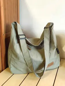 Simple casual shoulder messenger bag, lightweight  versatile daily commuting large bag, casual lazy style, versatile and multi-color optional,  suitable for daily commuting, college students attending classes, shopping, etc.