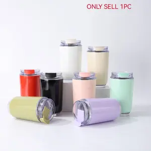 14oz Stainless Steel Travel Mug, Leak-Proof Dual-Wall Insulated Cup with Lid, Vacuum Flask for Hot & Cold Drinks, Reusable Coffee Cup
