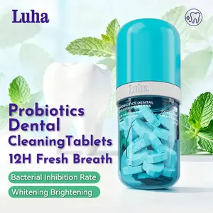 LUHA No-Brush Toothpaste – Fluoride-Free,Brightening,Eco-Friendly & Convenient | Long-Lasting Fresh Breath | Removes Stains & Plaque | With Probiotics & Pearl Powder | Safe for Adults & Kids #dealsforyoudays Compact Size Oral