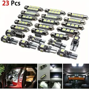 23 - Piece Set of Canbus Led Car Lights: Dome, Trunk, Map & License Plate Bulbs for A Stunning Interior Upgrade