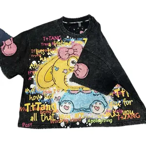 Vicki's One Size Shirt with Colorful Graphic Design and Text by T+TANG