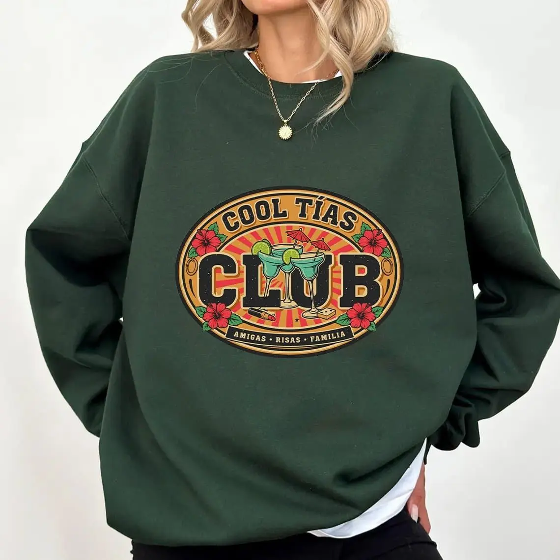 Cool Tias Club Sweatshirt, Cool Tia Crewneck, Gift for Tia, Favorite Tia Pullover, New Aunt Gift, Retro Tia Sweater