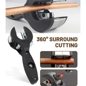 Ratchet Tube Cutting Machine - A Multifunctional Manual Tool Suitable For Copper, Aluminum, Iron, Stainless Steel, PPR, And PE Pipes - Efficient, Power Free - Ideal For Air Conditioning Maintenance And Installation