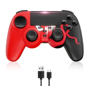 HolidayHaul Wireless Controller for PS4 Slim Pro PC Remote Joystick with Turbo Dual Vibration 6 Axis Motion Sensor Touch Pad Ergonomic Design for PS4/Slim/Pro Consoles PC iOS Android MAC