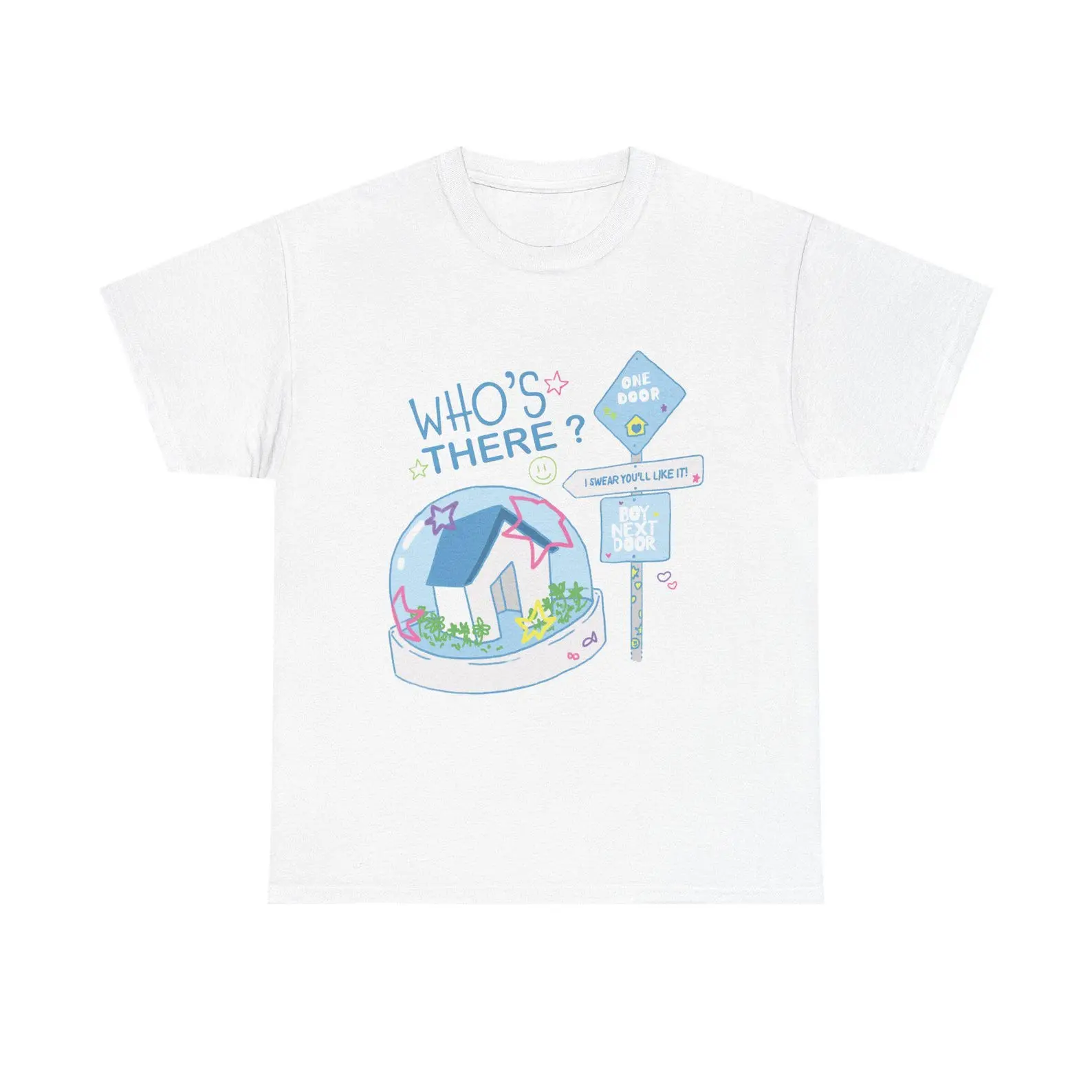 Boy Next Door Inspired Unisex Shirt, BND Kpop Merch, Y2K Beige Box Tee, Early 2000s Oversized Tshirt, Kpop Fans Gift, Vintage, Kpop Inspired Shirt, Unisex Shirt, Birthday gift for Men Women