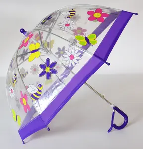 Foxfire FOX-622-70 Childrens Clear Flower Umbrella - Size 1