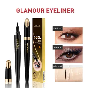 HelloKiss Long-Lasting Waterproof Liquid Eyeliner Pen | 24H Smudge-Proof & Vegan | Lightweight & Cruelty-Free | Ultra-Fine Nib & Silky Smooth Texture