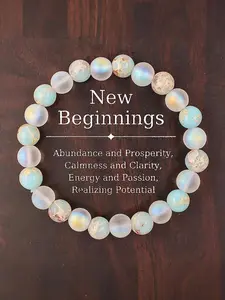 Natural Crystal Stone Bracelet, Hand Selected Crystals, New Beginnings Bracelet, Abundance & Prosperity Bracelet, Fashion Accessories for Women & Men