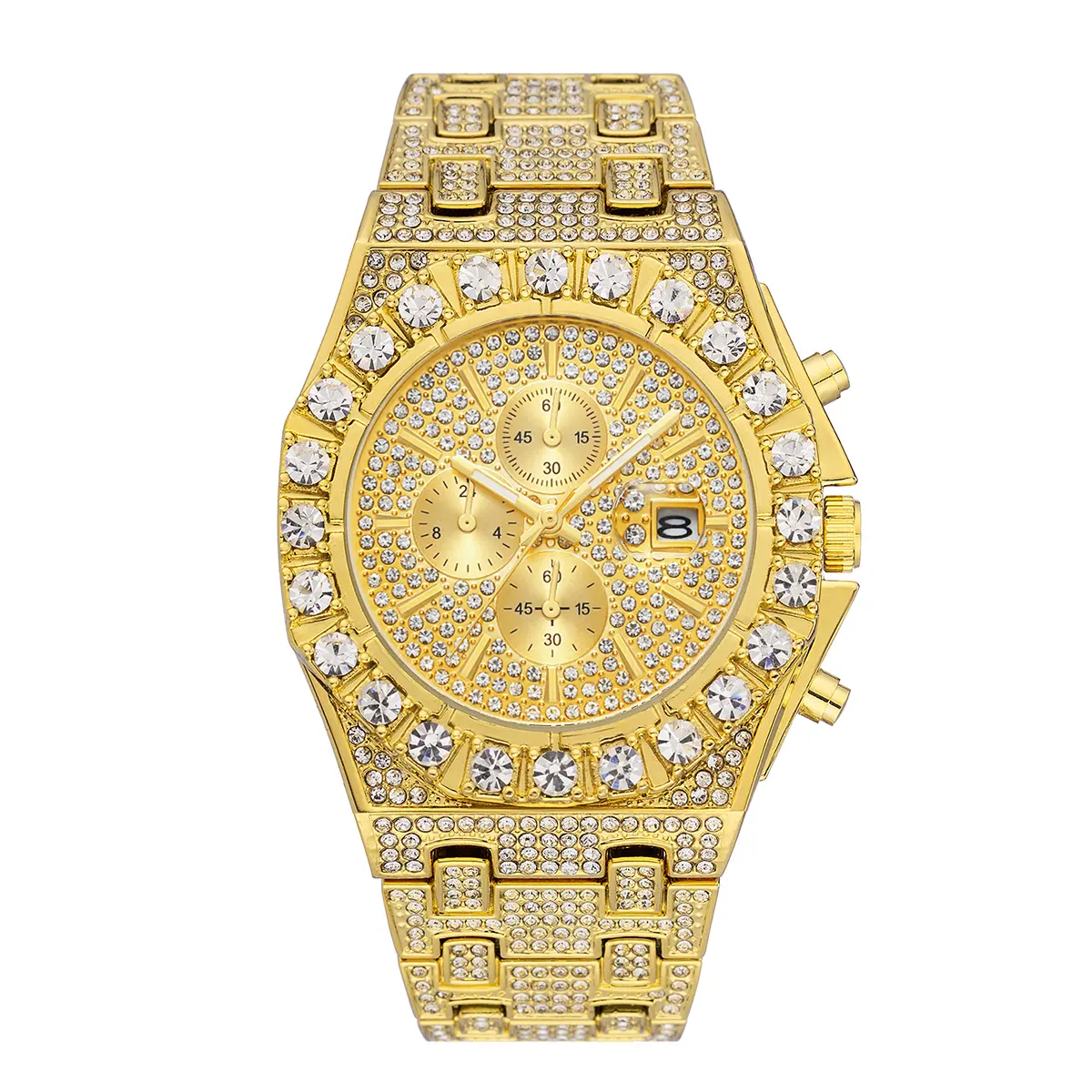 【ING】Men’s rhinestone-accented fashion watch for work, dinner, and weekend wear+MFV366